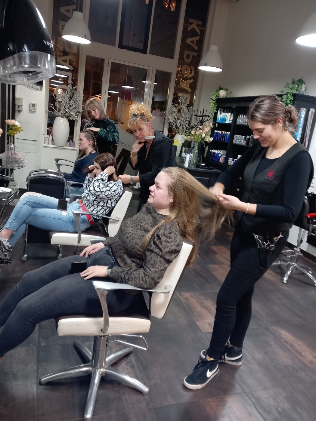 Feestelijke styling in de salon